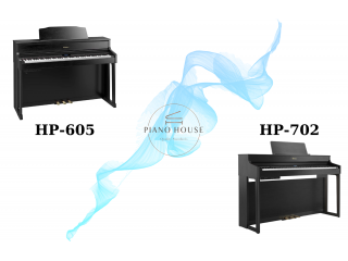 So sánh đàn Piano Roland HP-605 và HP-702