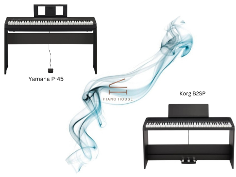 So sánh Yamaha P-45 và Korg B2SP