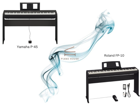 So sánh Yamaha P-45 và Roland FP-10
