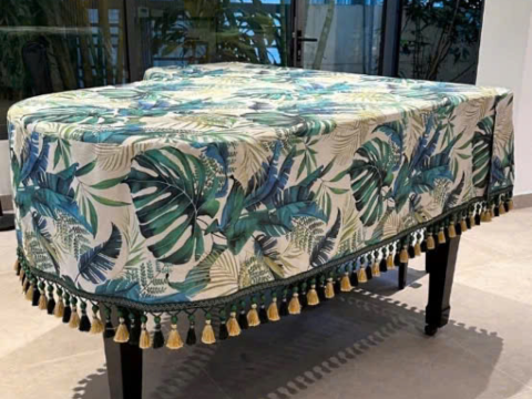 Khăn Phủ Grand Hoạ Tiết Cây Lá