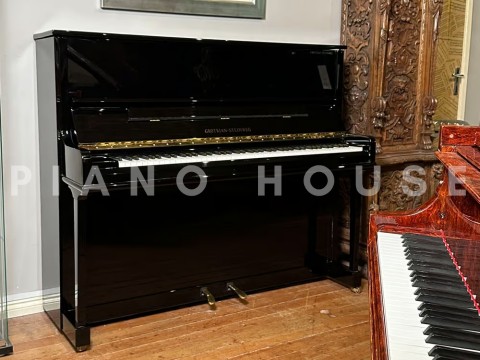 Grotrian G124 Concerto Series | Studio Upright Ebony Polish | Grotrian-Steinweg