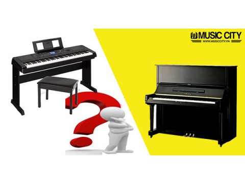 Chọn mua đàn piano cơ hay đàn piano điện cho người mới học?