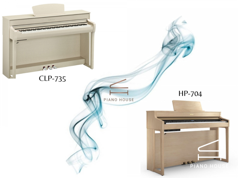 So sánh YAMAHA CLP-735 và ROLAND HP-704