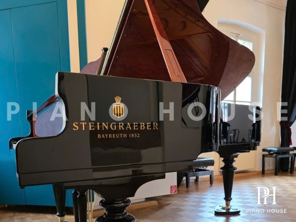 Steingraeber C-212 Chamber Concert Grand | Pommele & Black