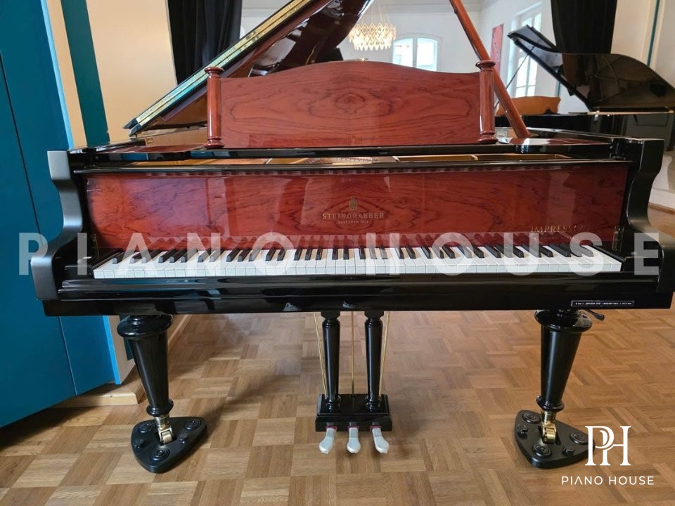 Steingraeber C-212 Chamber Concert Grand | Pommele & Black
