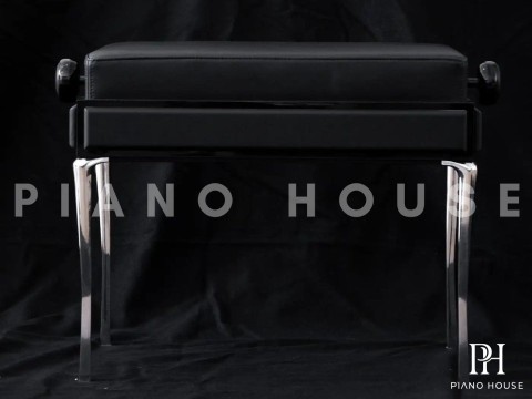 Ghế Đàn Piano Black Leather | Thiết Kế Bởi Poul Henningsen | Denmark