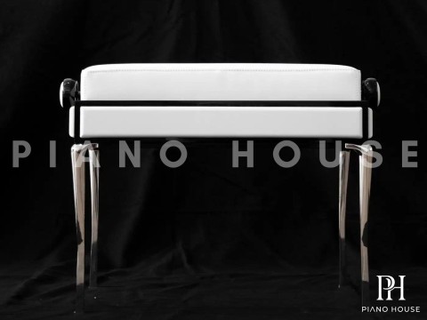 Ghế Đàn Piano White Leather | Thiết Kế Bởi Poul Henningsen | Denmark