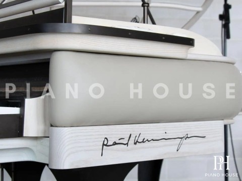 PH Grand Piano: PH170 Curated | Mineral Leather | White Oak and Burned Brass