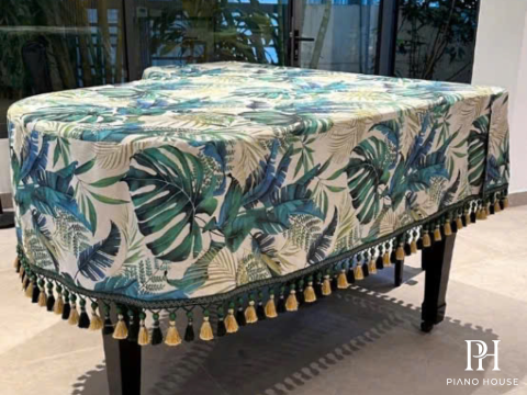 Khăn Phủ Grand Hoạ Tiết Cây Lá