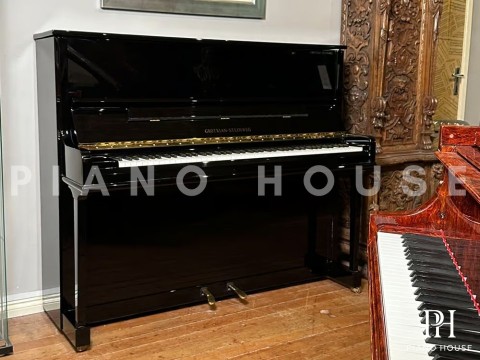 Grotrian G124 Concerto Series | Upright Ebony Polish | Grotrian-Steinweg