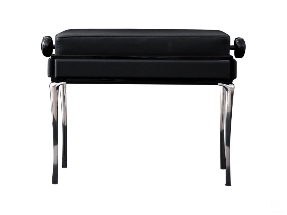 Ghế Đàn Piano Black Leather | Thiết Kế Bởi Poul Henningsen | Denmark