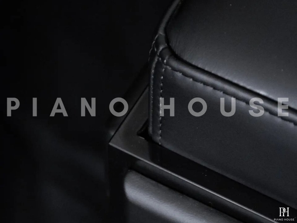 Ghế Đàn Piano Black Leather | Thiết Kế Bởi Poul Henningsen | Denmark