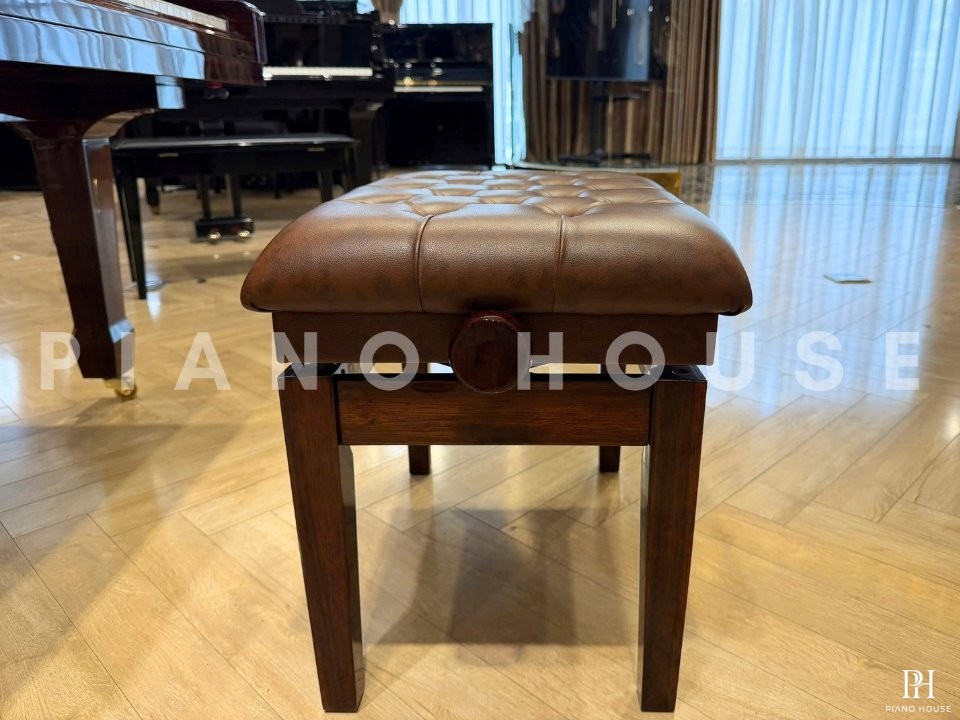 Ghế Piano Cơ Màu Gỗ 17 Nút (Fullbox)
