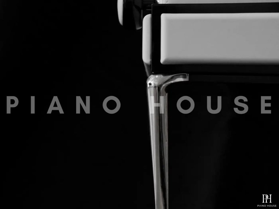 Ghế Đàn Piano White Leather | Thiết Kế Bởi Poul Henningsen | Denmark