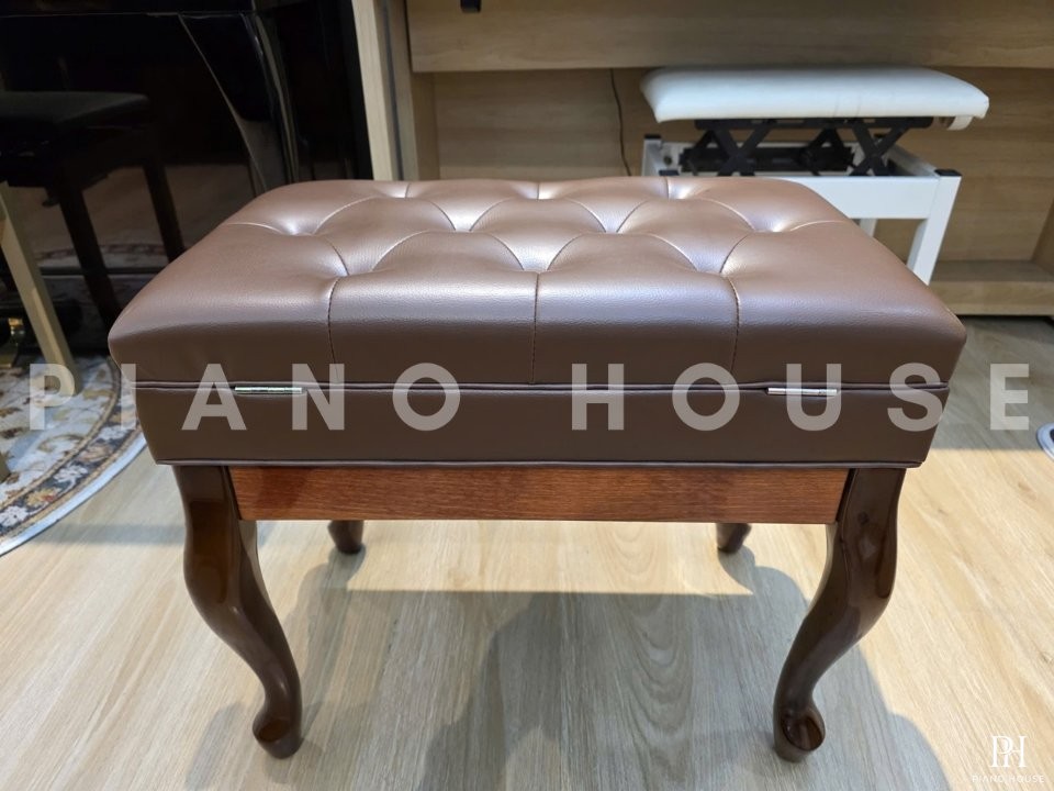 Ghế Piano Mahogany Chân Cong Cao Cấp (USED)