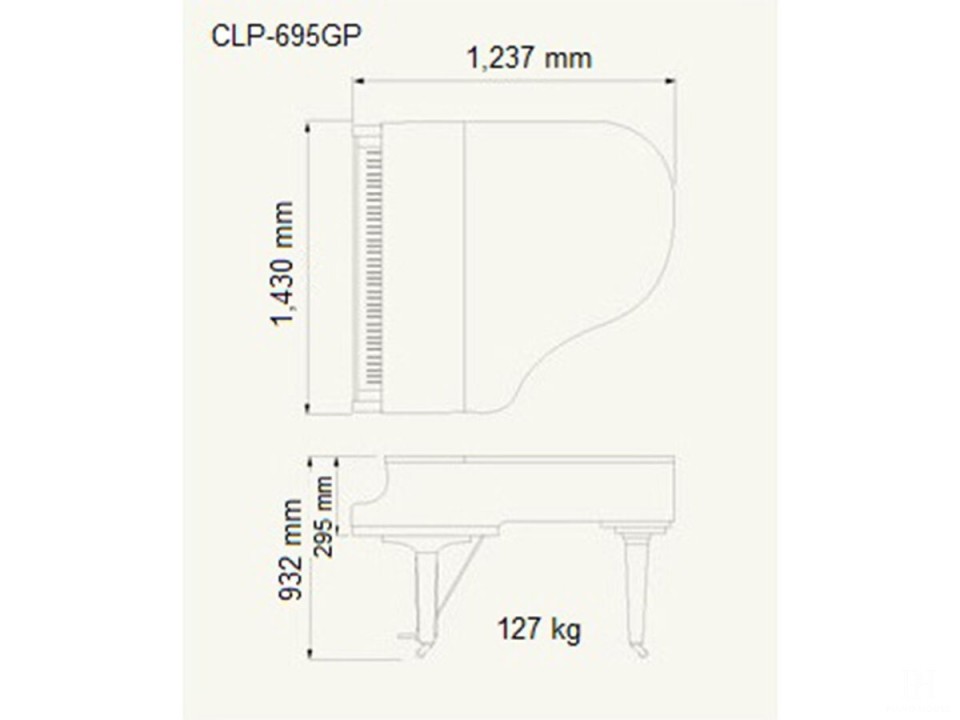 YAMAHA CLP-695 GP PE