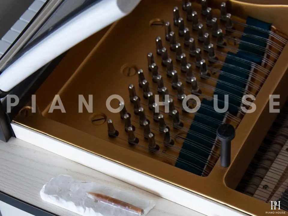 PH Grand Piano: PH170 Curated | Mineral Leather | White Oak and Burned Brass