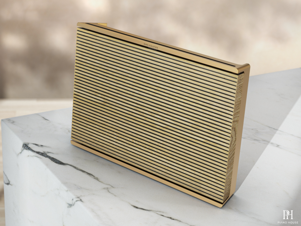 Loa B&O Beosound Level Gold Tone / Light Oak (Openbox)