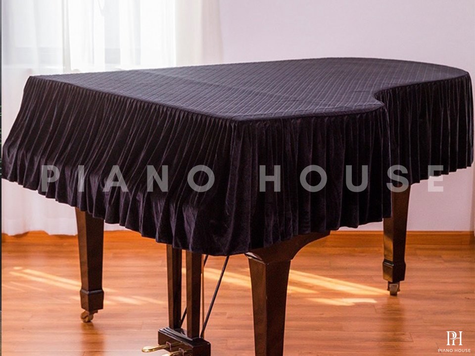 Khăn Phủ Nhung 4 chiều cao cấp may theo nhu cầu cho đàn Grand