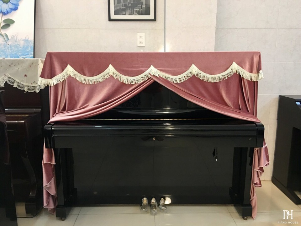 Khăn Phủ Nhung 4 chiều màu hồng Pastel (full đàn)