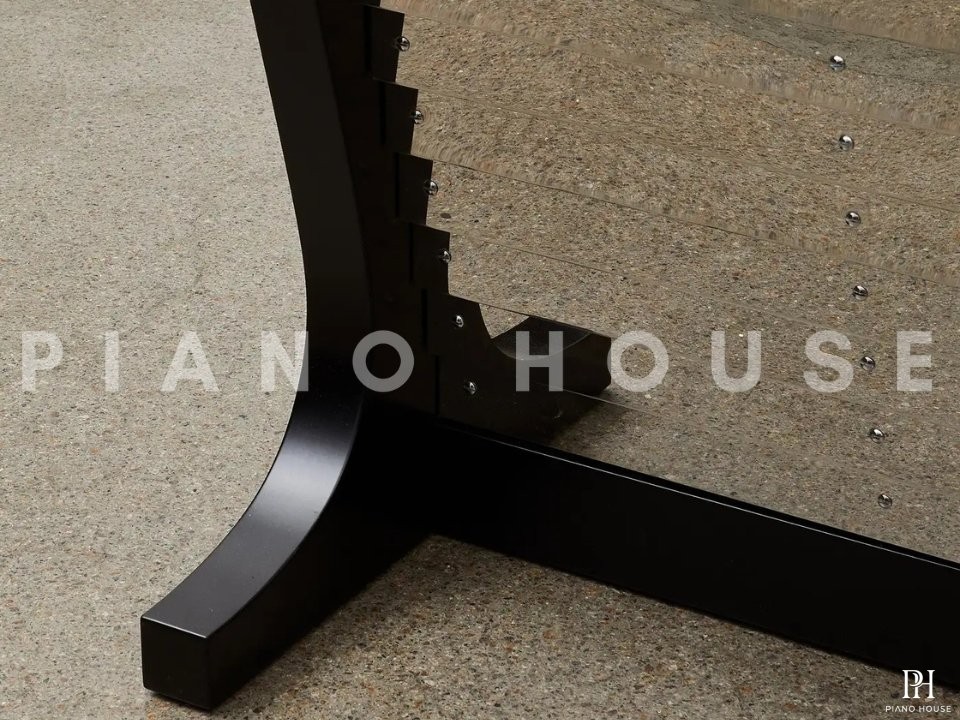 PH Pianette | Cognac Color Leather | Wood Panels and Chromed Metal Parts