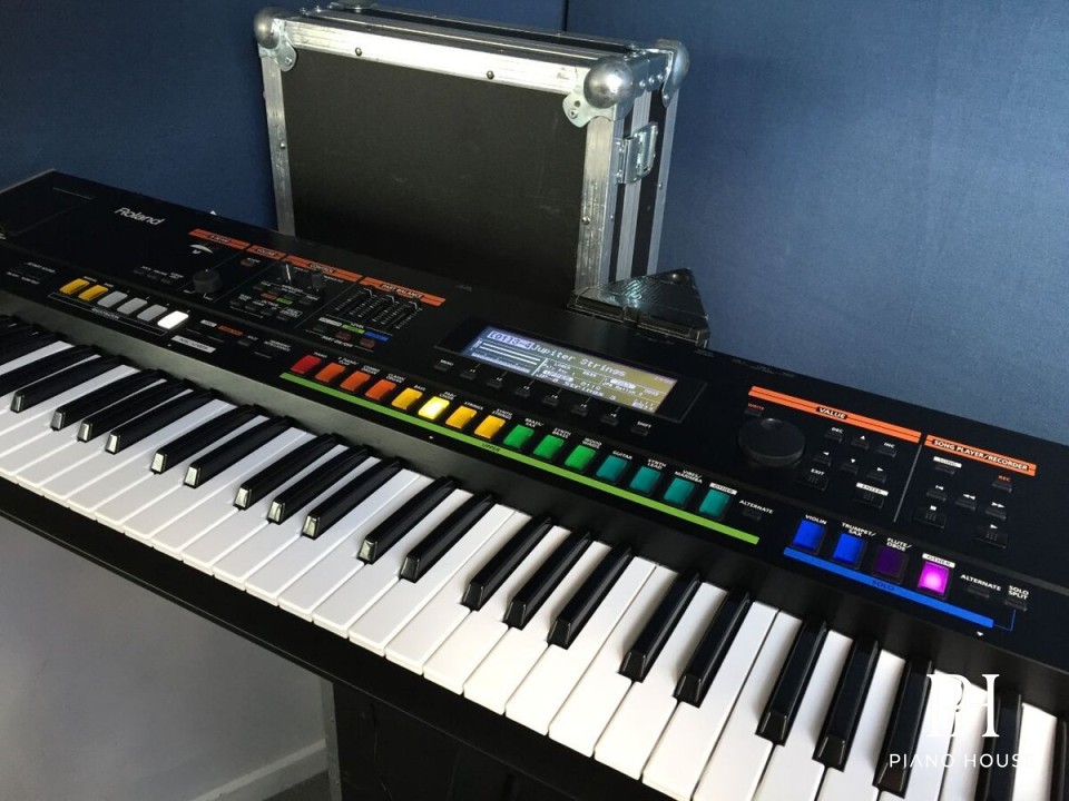 Synthesizer Studio Metallic Chassis Angular Side View