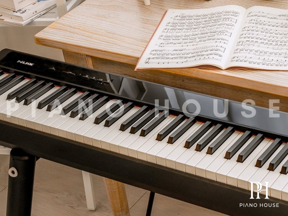 NUX NPK-10 Black Minimalist Portable Piano Layout