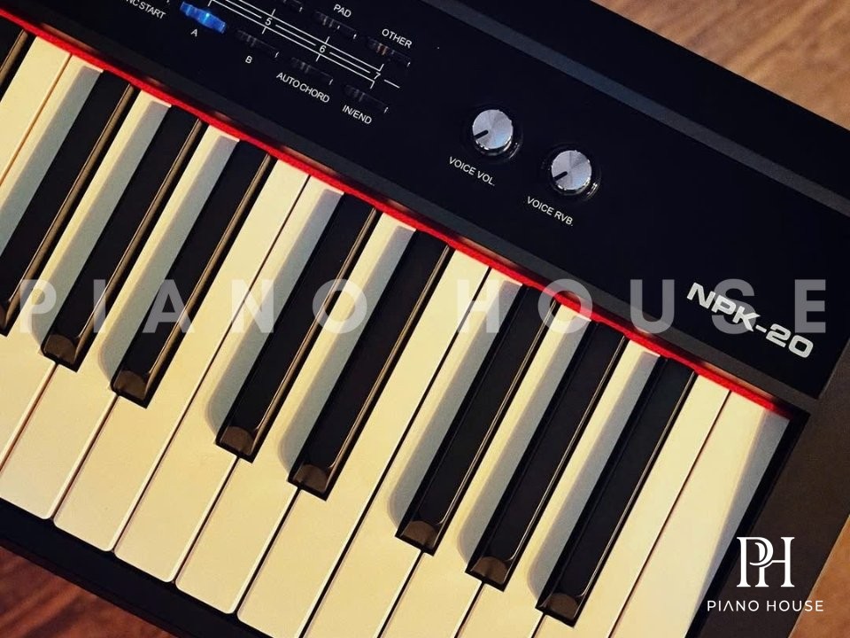 NUX NPK-20 Left Side View with Control Display and Faders