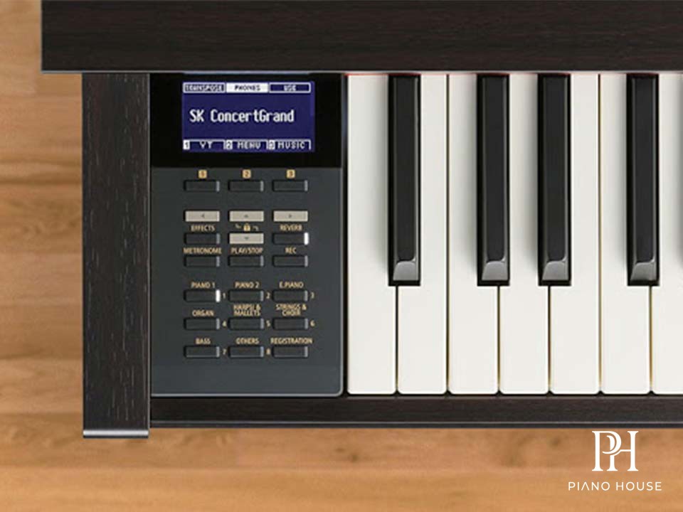 Kawai CA58 R Control Panel and Keybed Internal Action