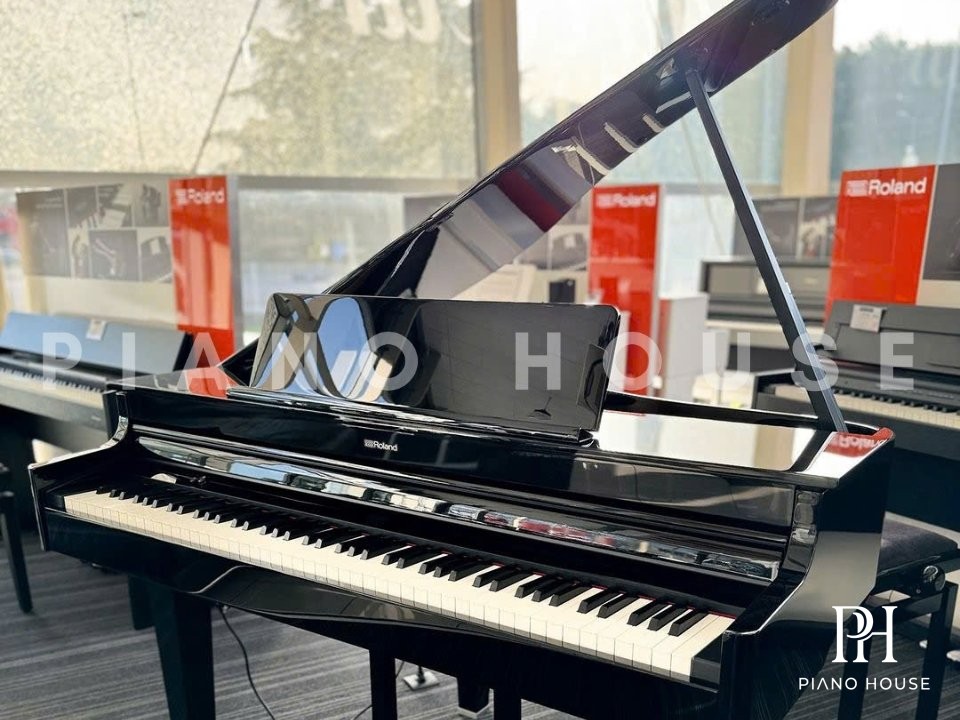 Roland GP-6 Polished Ebony Flagship Luxury Grand Digital Piano