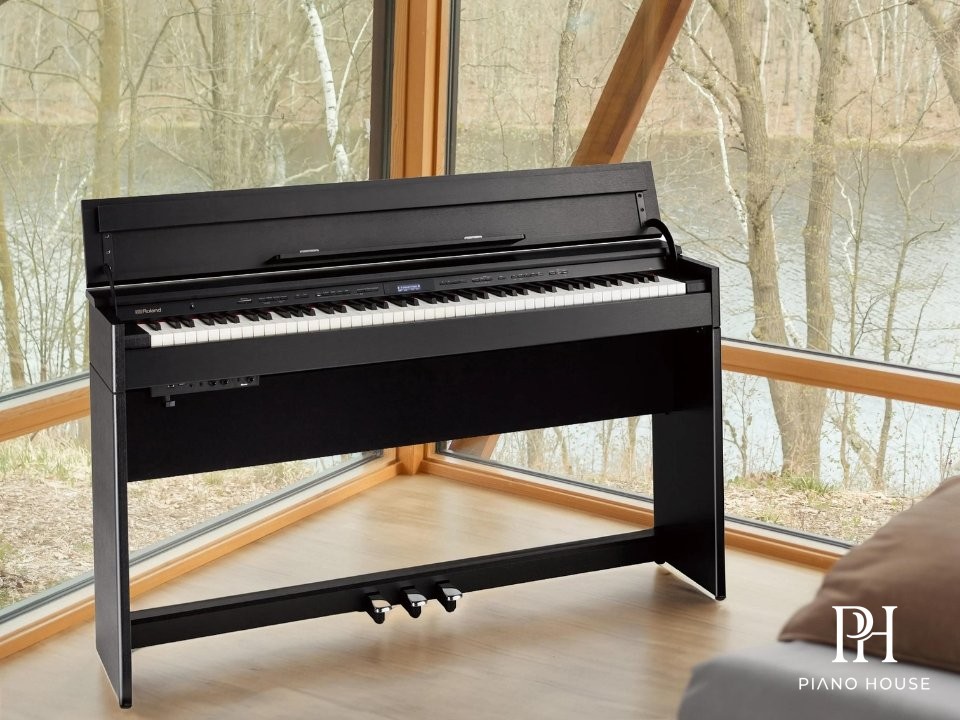 Roland DP603 Satin Black Premium Slimline Designer Piano