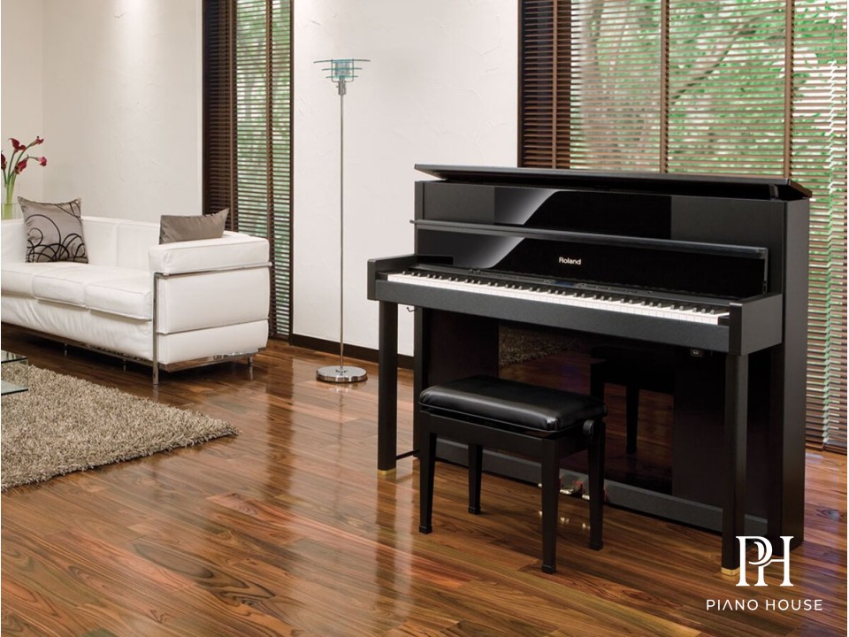 Roland LX10 PE Luxury Polished Ebony Upright Digital Piano