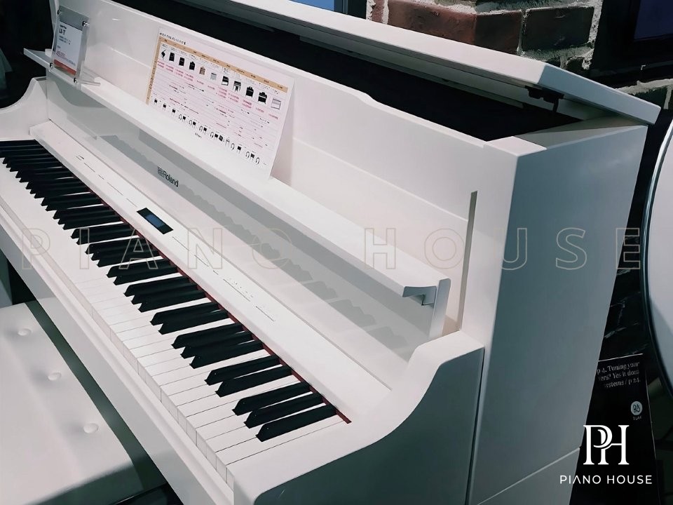 Roland LX15 PW Exclusive Polished White Mirror Finish Grand Upright