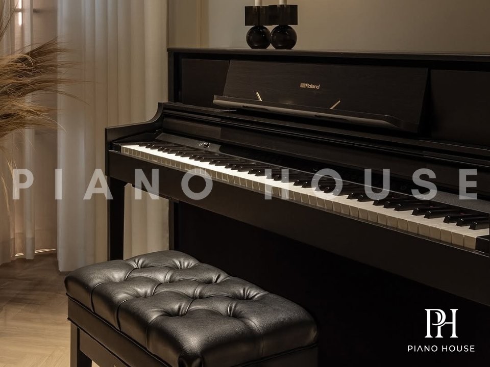 Roland LX705 Real Wood Hybrid Grand Key Matrix Close Look