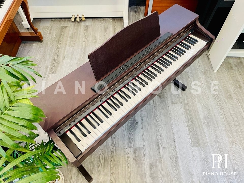 Roland HP203 Mahogany Left Side Classic System Buttons