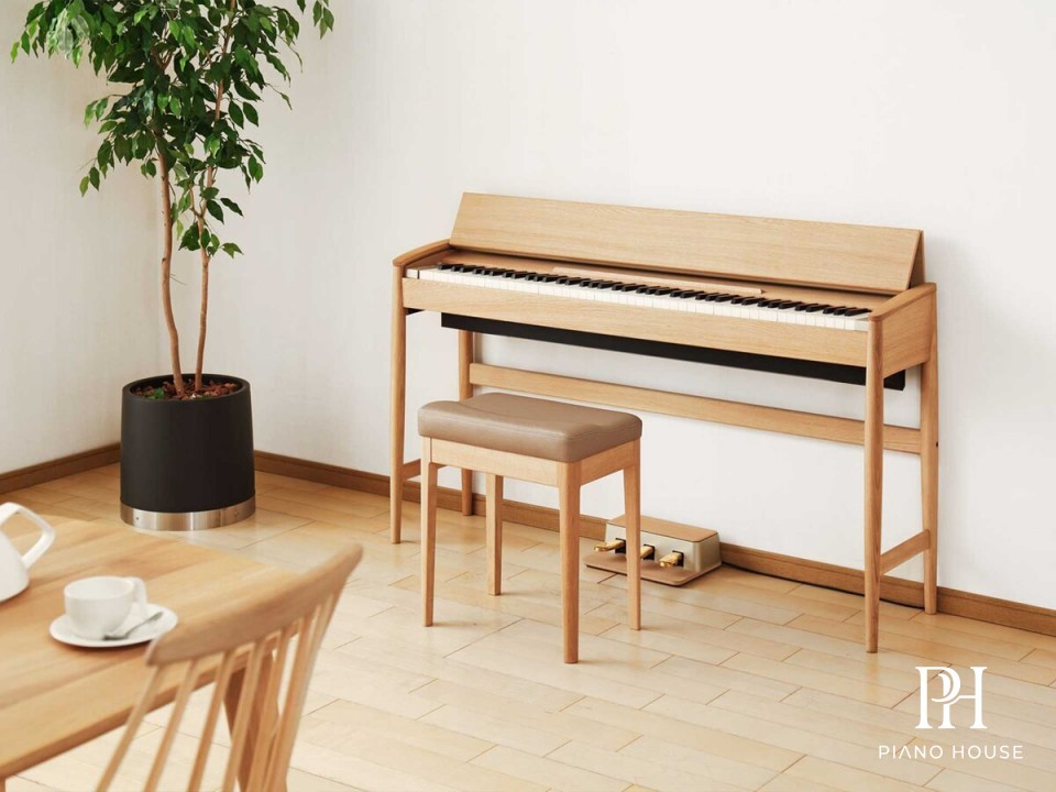 Roland KF-10 Kiyola Pure Natural Oak Luxury Interior Digital Piano