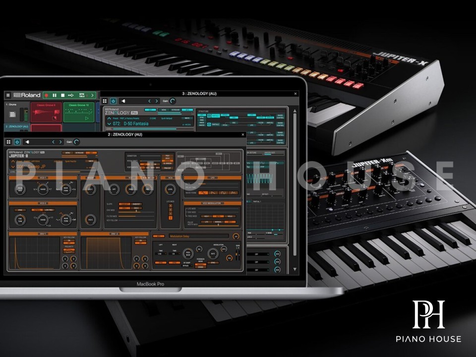 Roland JUPITER-Xm Live Studio Production Scene