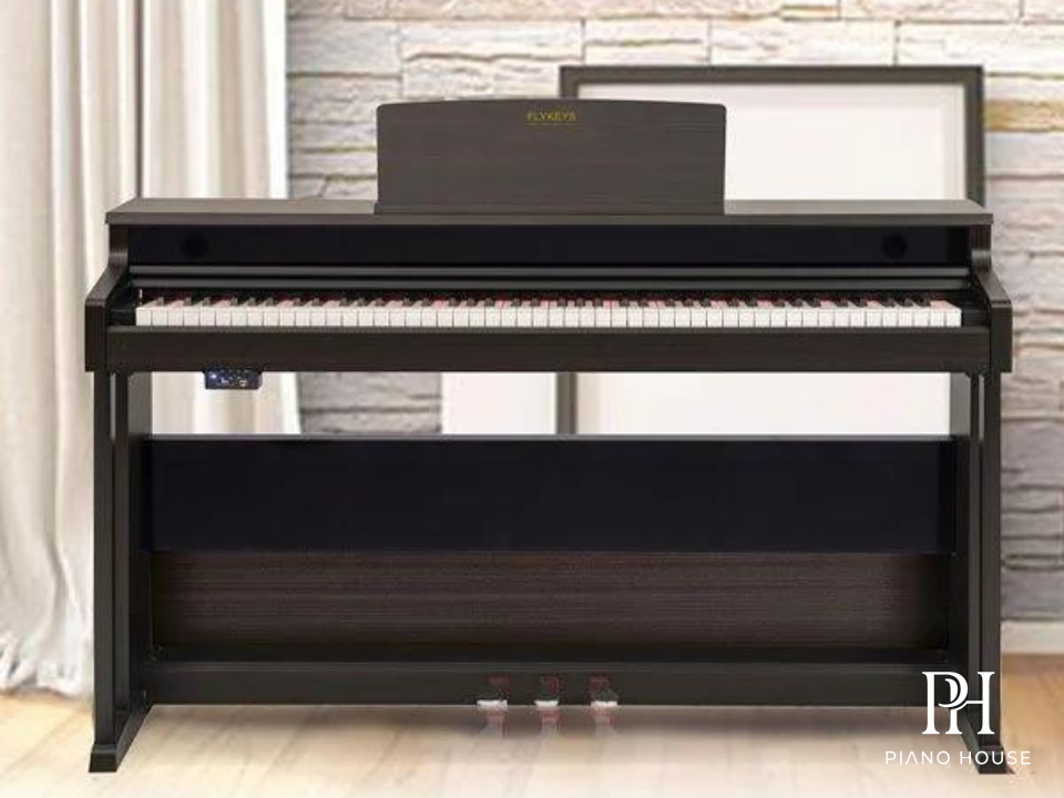 Flykeys FK130 Professional Luxury Digital Piano Black Wood