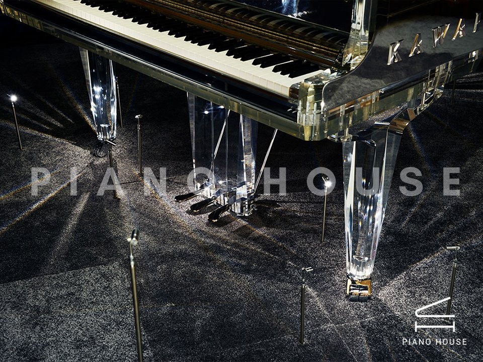 Crystal Piano Side View