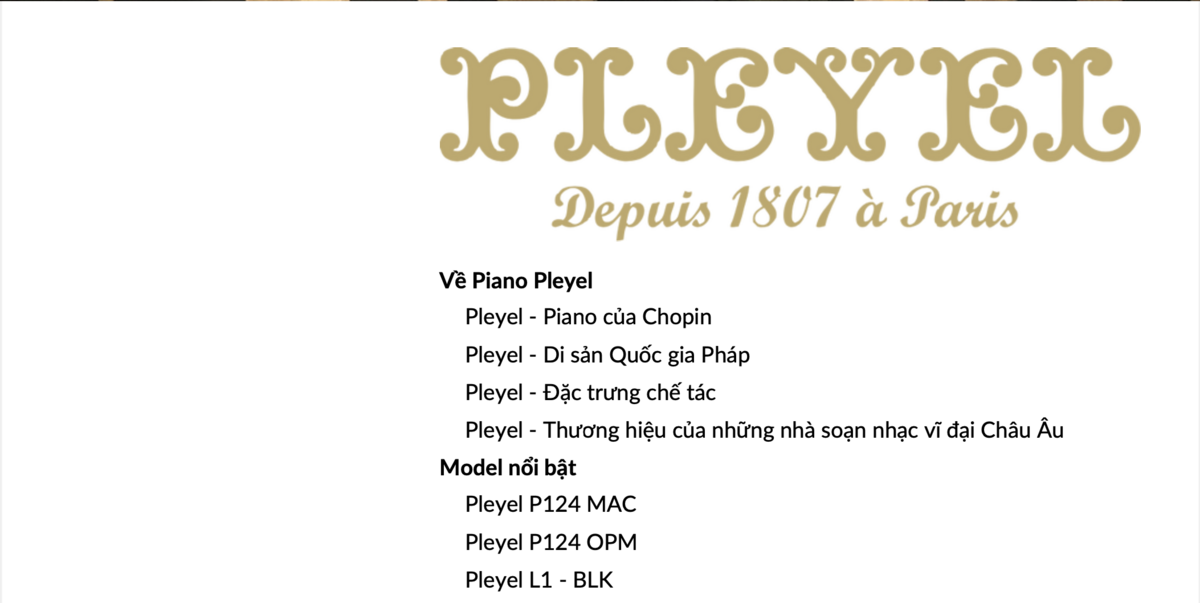 Pleyel Grand Elegance