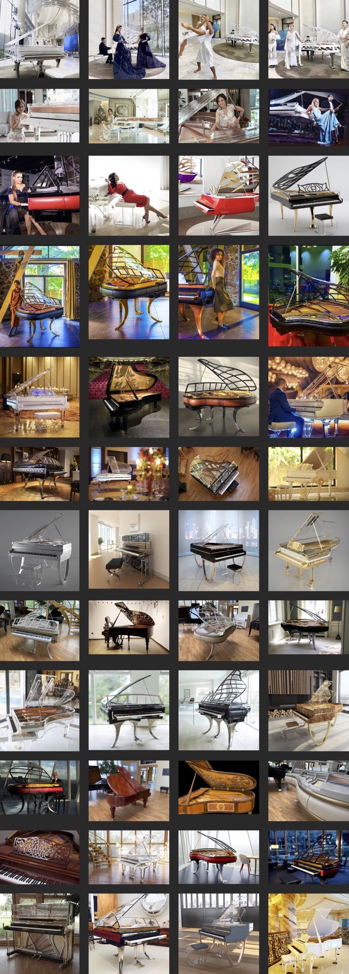 Blüthner Piano Interior