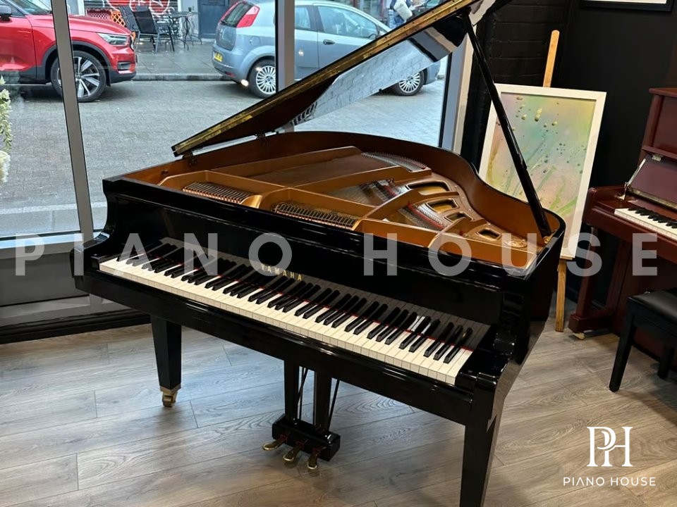 Yamaha GA1 Polished Ebony Grand Piano Open Lid