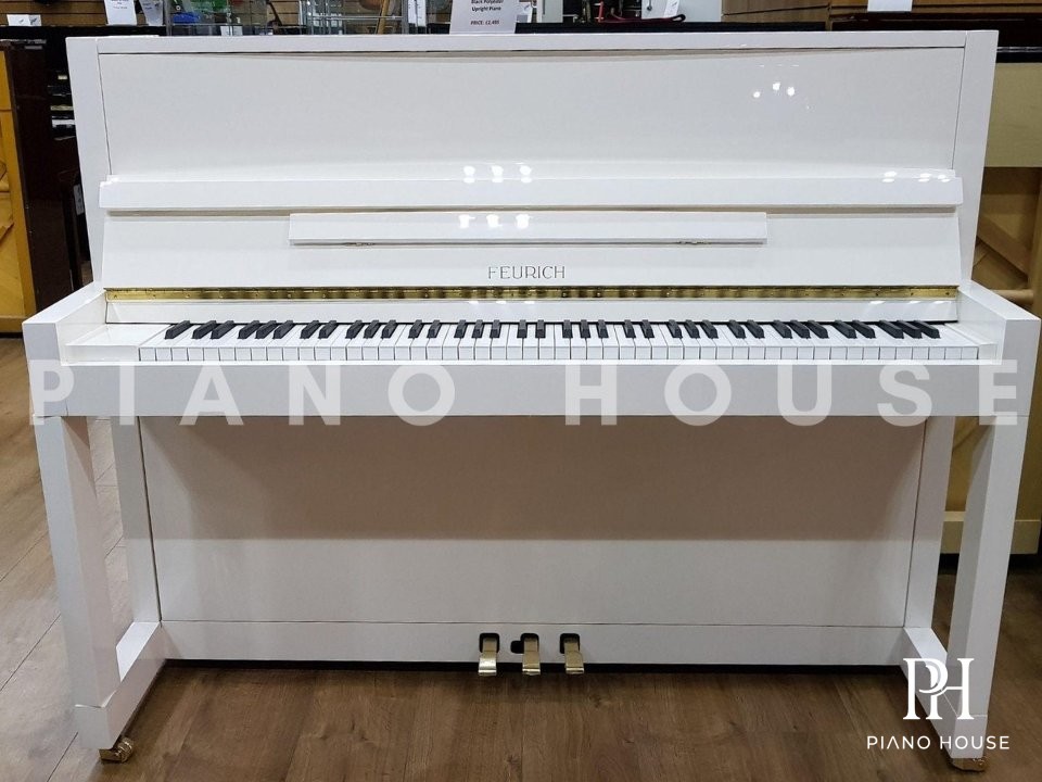 Feurich 115 Premiere Ivory White Keys Grid Layout
