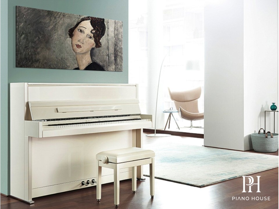 W. Hoffmann Residence R2 Luxury Polished Ebony Upright Piano