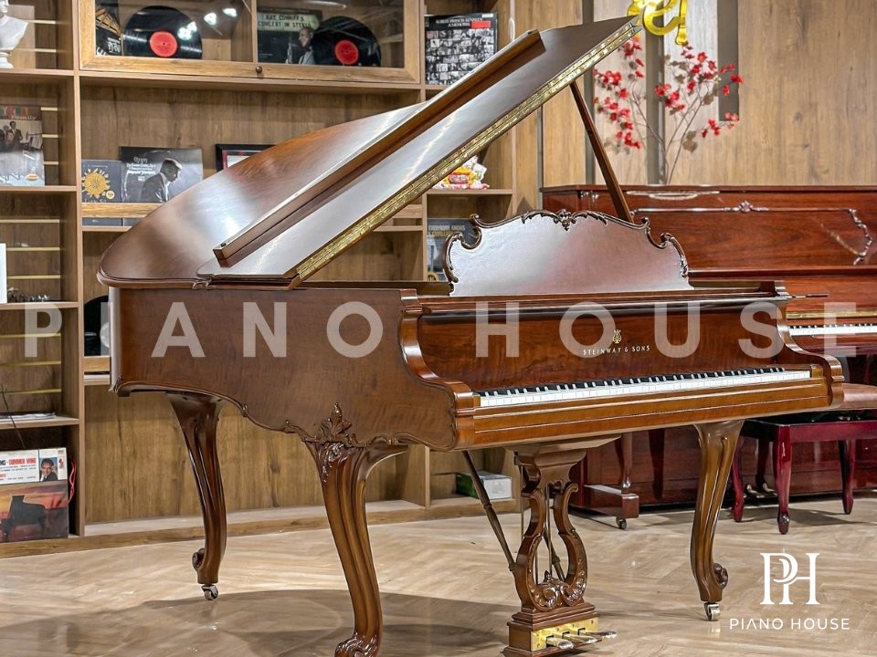 Steinway Louis XV Traditional Carved Music Desk Detail