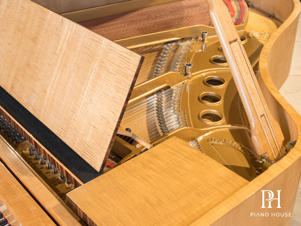 Steinway M170 Art Deco Cubism Layered Legs Structure