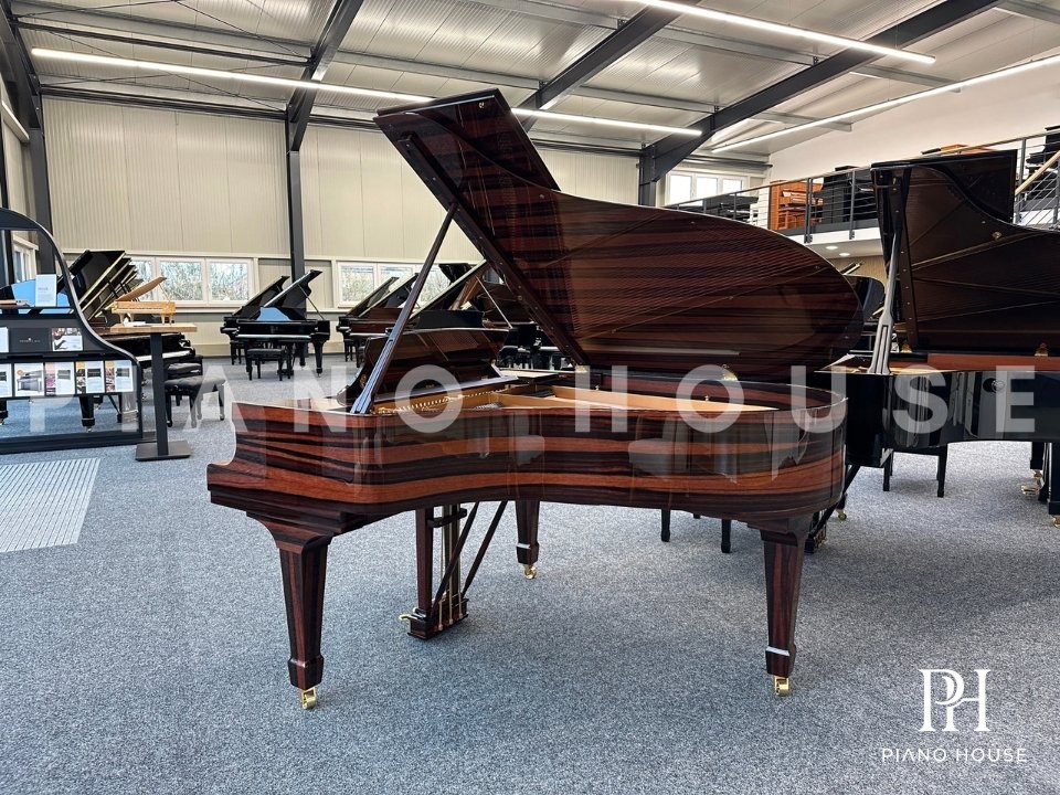 Steinway Model O-180 Macassar Ebony Black Exotic Polish Grand Piano