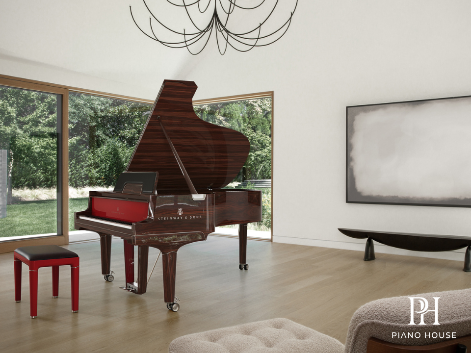 Steinway Spirio The Walnut Veneer Artistic Cabinet Layout