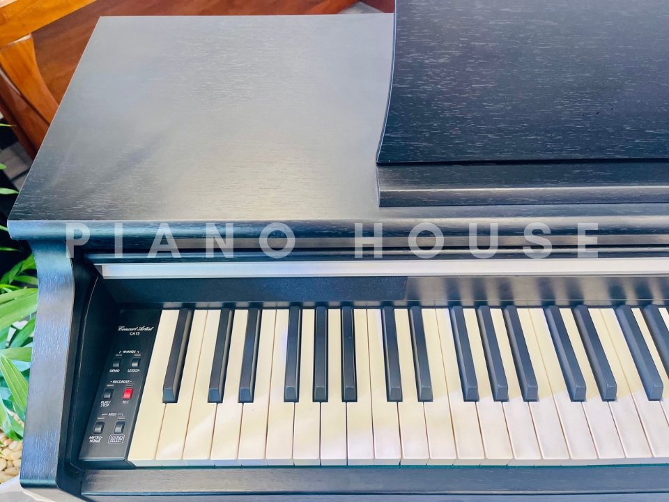 Chi tiết bàn phím gỗ nguyên khối RM3 Grand II trên KAWAI CA15 B