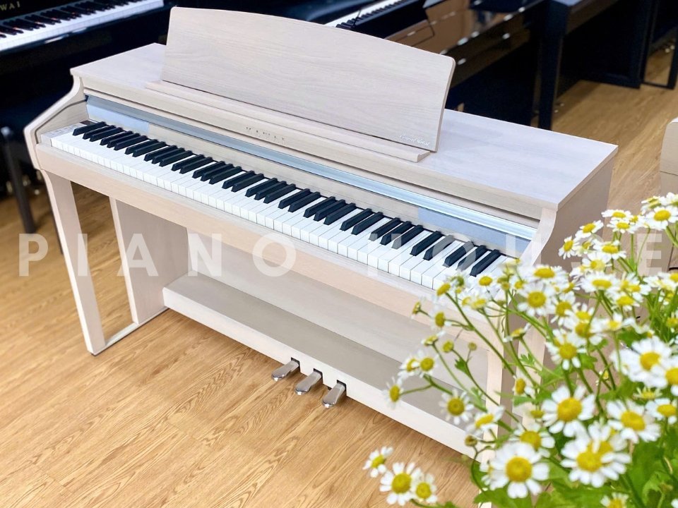 Bàn phím Grand Feel Compact trên đàn KAWAI CA48 A với kết cấu gỗ và cơ chế mô phỏng trọng lực